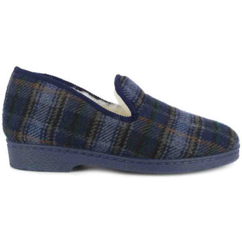 Zapatos Hombre Pantuflas Doctor Cutillas Zapatilla de casa - Cuadros Azul