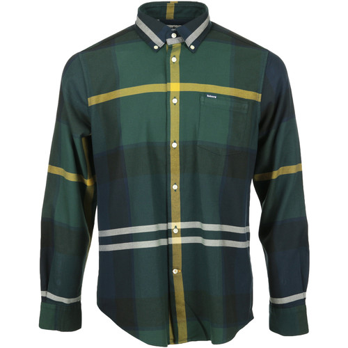 textil Hombre Camisas manga larga Barbour Dunoon Tailored Shirt Verde
