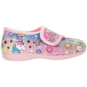 Zapatos Niña Zapatillas bajas Cabrera Zapatilla de casa -8417 para niña con velcro color rosa 13