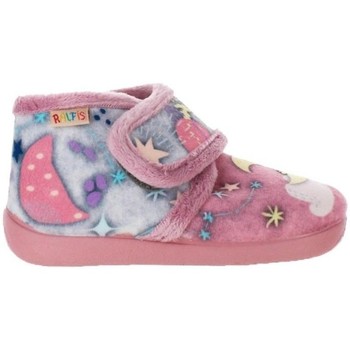 Zapatos Niña Botas Cabrera Botín de casa -6280 para niña con velcro color rosa 534