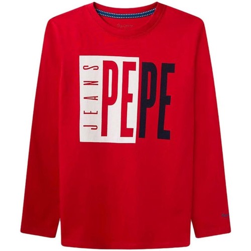 textil Niño Camisetas manga corta Pepe jeans PB503177 274 Rojo