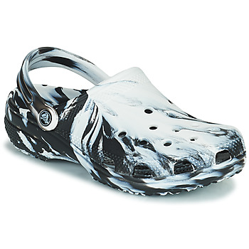 Zapatos Zuecos (Clogs) Crocs CLASSIC MARBLED CLOG Negro / Blanco