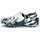 Zapatos Zuecos (Clogs) Crocs CLASSIC MARBLED CLOG Negro / Blanco