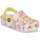 Zapatos Niña Zuecos (Clogs) Crocs CLASSIC CLOG  creative dye Blanco / Multiple