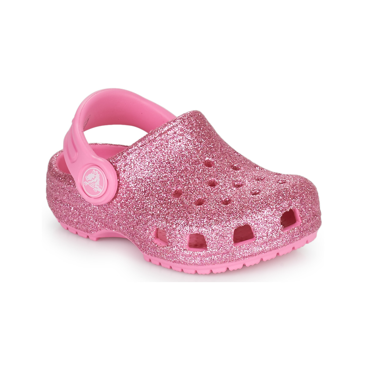 Zapatos Niña Zuecos (Clogs) Crocs CLASSIC GLITTER CLOG T Rosa