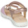 Zapatos Niña Sandalias Geox J SANDAL HAITI GIRL Blanco / Pink