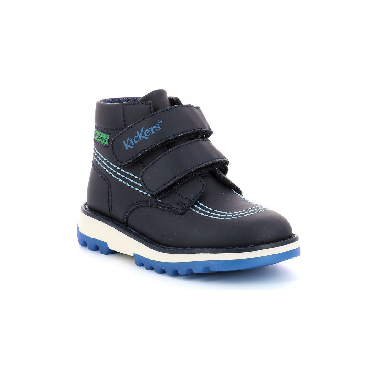 Zapatos Niño Botas de caña baja Kickers Kickfun Azul