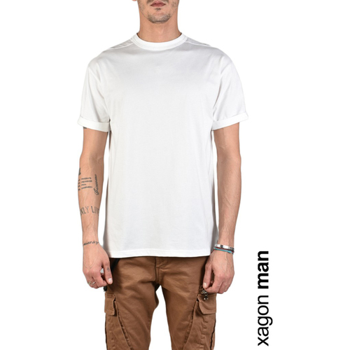 textil Hombre Camisetas manga corta Xagon Man A2108 1Z X0044 Beige
