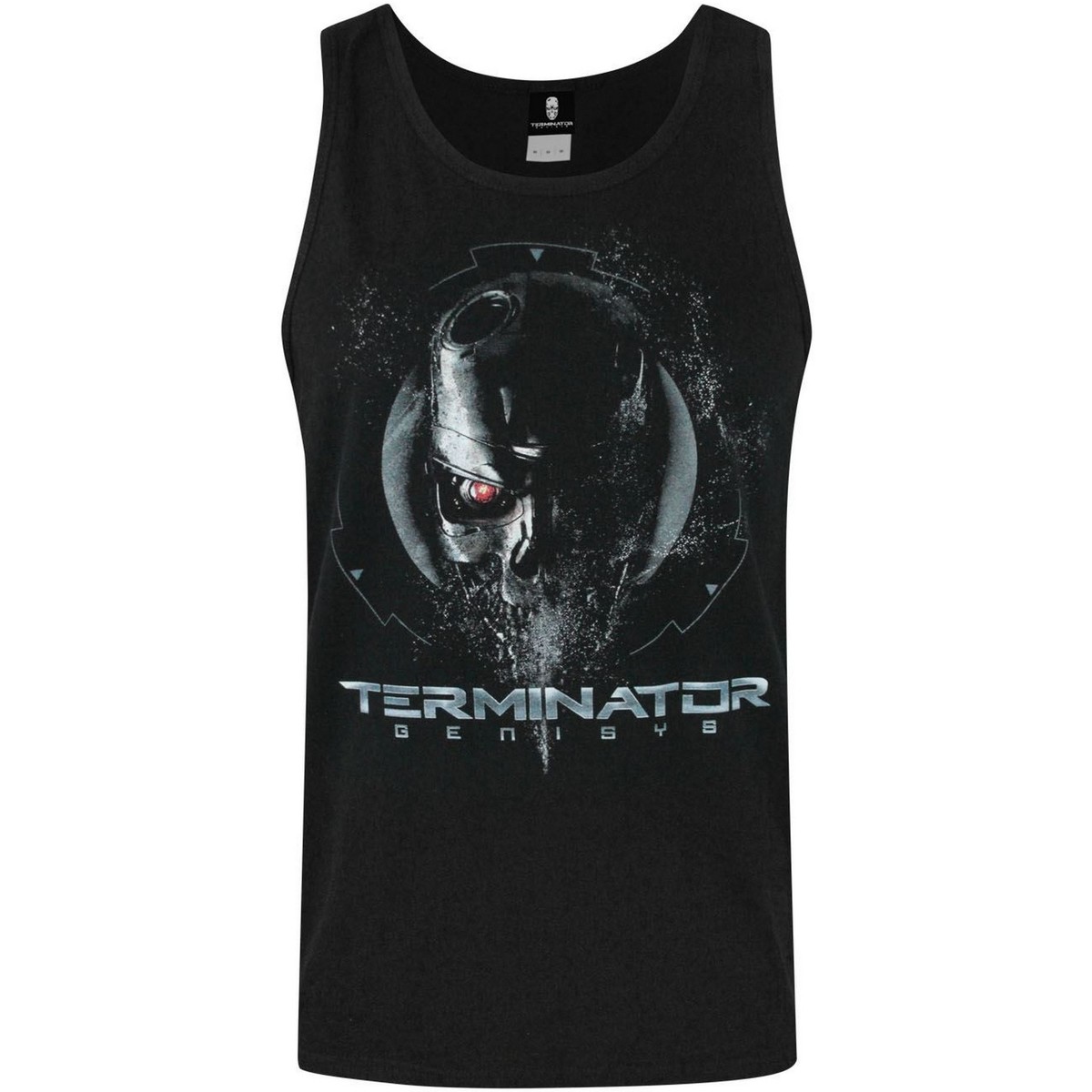textil Hombre Camisetas sin mangas Terminator Endoskeleton Negro