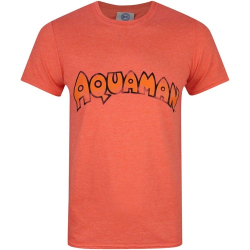 textil Hombre Camisetas manga larga Aquaman NS4069 Naranja