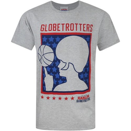 textil Hombre Camisetas manga larga Harlem Globetrotters NS4078 Gris