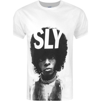 textil Hombre Camisetas manga larga Sly Stone NS4086 Blanco