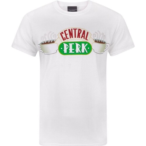 textil Hombre Camisetas manga larga Friends Central Perk Blanco