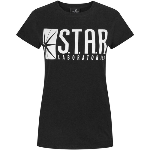 textil Mujer Camisetas manga larga Flash Tv Star Laboratories Negro