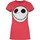 textil Mujer Camisetas manga larga Nightmare Before Christmas NS4240 Rojo