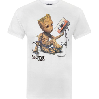 textil Hombre Camisetas manga larga Guardians Of The Galaxy NS4381 Blanco