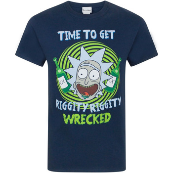textil Hombre Camisetas manga corta Rick And Morty  Azul