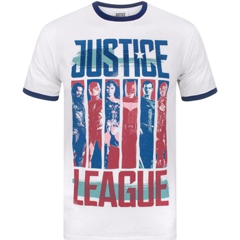 textil Hombre Camisetas manga larga Justice League NS4414 Blanco