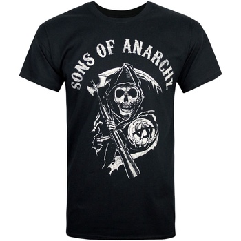 textil Hombre Camisetas manga larga Sons Of Anarchy Reaper Negro