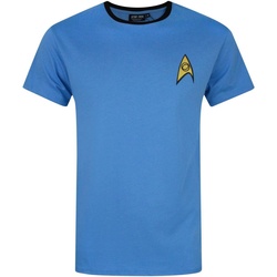 textil Hombre Camisetas manga larga Star Trek Command Uniform Azul