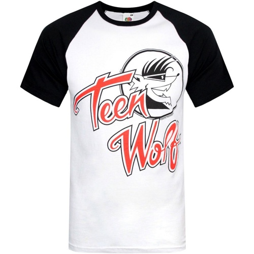 textil Hombre Camisetas manga larga Teen Wolf NS4575 Negro