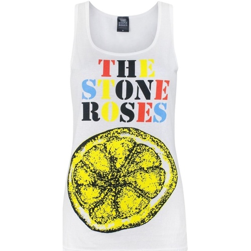 textil Mujer Camisetas sin mangas The Stone Roses NS4594 Blanco