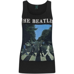 textil Mujer Camisetas sin mangas The Beatles NS4605 Negro