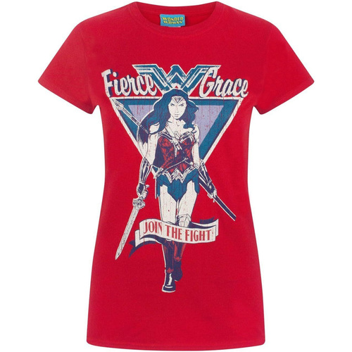 textil Mujer Camisetas manga larga Dessins Animés Join The Fight Rojo