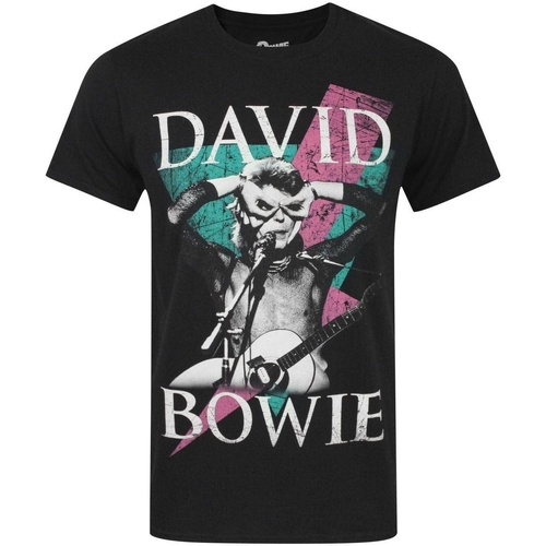 textil Hombre Camisetas manga larga David Bowie Thunder Negro