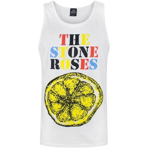 textil Hombre Camisetas sin mangas The Stone Roses NS5031 Blanco