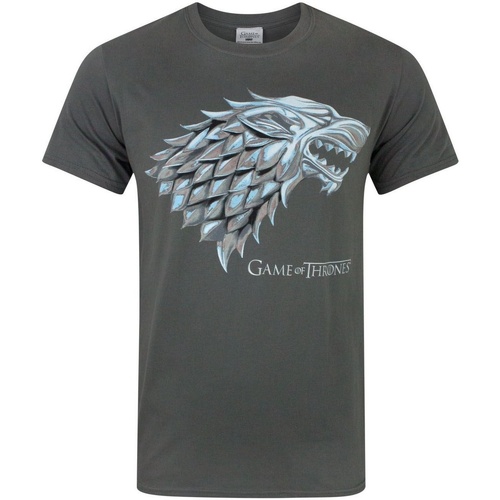 textil Hombre Camisetas manga larga Game Of Thrones NS5155 Gris