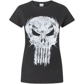 textil Mujer Camisetas manga larga The Punisher NS5788 Negro