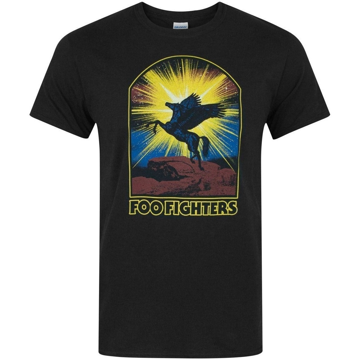 textil Hombre Camisetas manga larga Foo Fighters NS5488 Negro