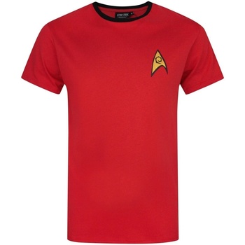 textil Hombre Camisetas manga larga Star Trek  Rojo