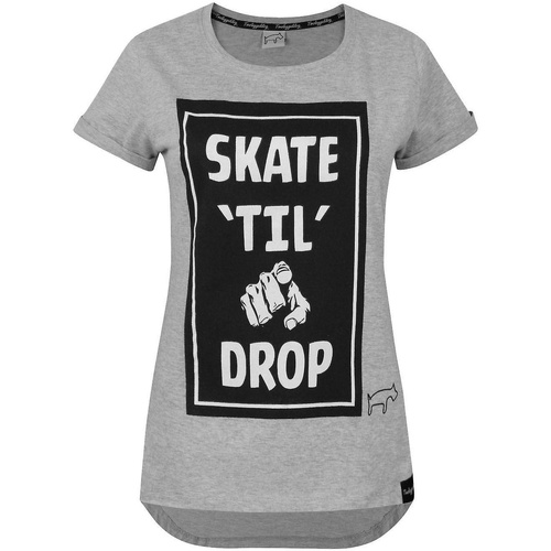 textil Mujer Camisetas manga larga Two Legged Dog Skate Til You Drop Gris