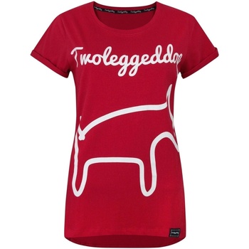 textil Mujer Camisetas manga corta Two Legged Dog  Rojo