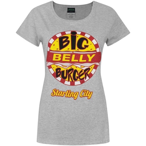 textil Mujer Camisetas manga larga Arrow Big Belly Burger Gris