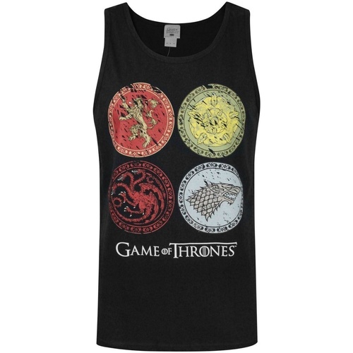 textil Hombre Camisetas sin mangas Game Of Thrones House Crests Negro