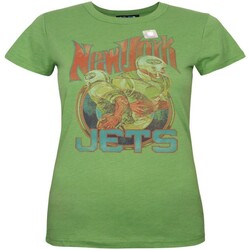 textil Mujer Camisetas manga larga Junk Food New York Jets Verde
