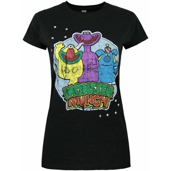 textil Mujer Camisetas manga larga Monster Munch  Negro