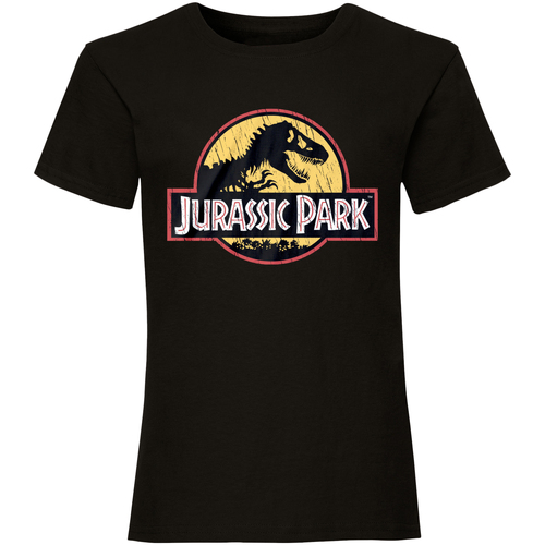 textil Camisetas manga larga Jurassic Park HE251 Negro