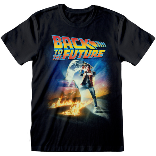 textil Camisetas manga larga Back To The Future HE266 Negro
