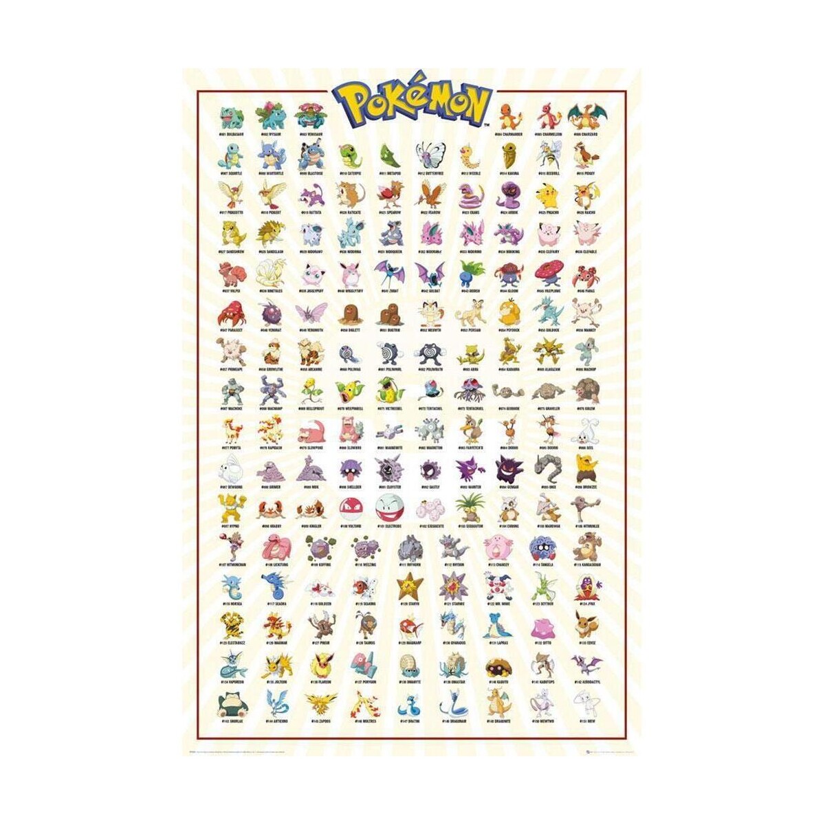 Casa Afiches / posters Pokemon TA4009 Multicolor