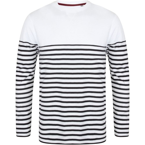 textil Camisetas manga larga Front Row Breton Blanco
