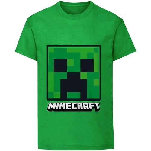 textil Niños Camisetas manga corta Minecraft HE482 Verde