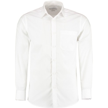textil Hombre Camisas manga larga Kustom Kit KK142 Blanco