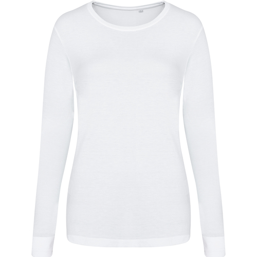 textil Mujer Camisetas manga larga Awdis Girlie Blanco