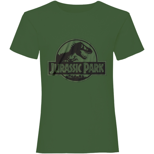textil Camisetas manga larga Jurassic Park HE253 Verde