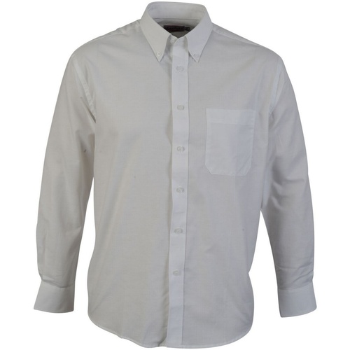 textil Hombre Camisas manga larga Absolute Apparel AB119 Blanco