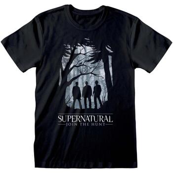 textil Camisetas manga larga Supernatural  Negro